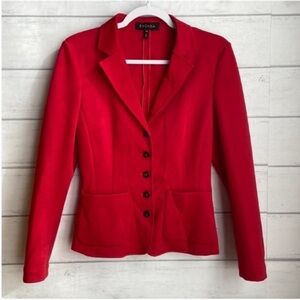 ESCADA Red Virgin Wool Blend Blazer